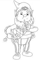 coloriage potiron joue de la cornemuse